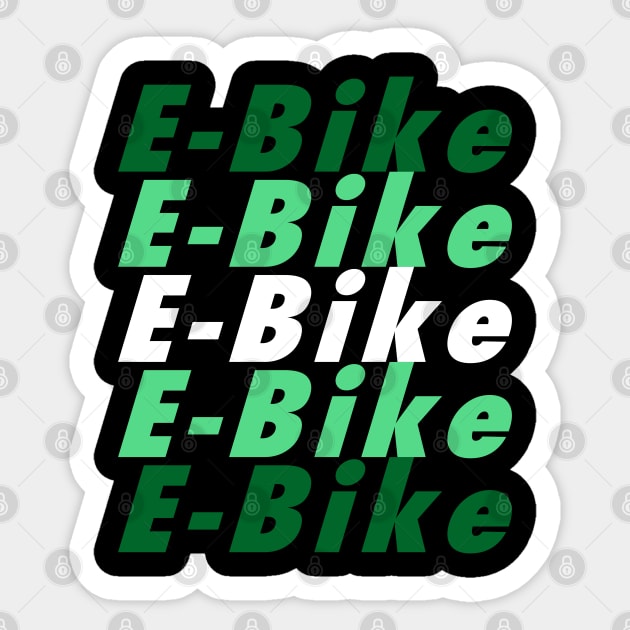 e Bike Sticker by PnJ